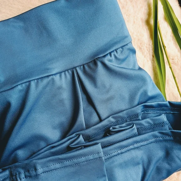 Pretty Blue Pleated A-Line Skorts for Casual Wear, Sz XXL, Sporty, Comfortable - Picture 9 of 10